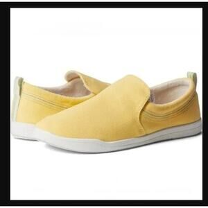 Vionic Beach Marshall Yellow Canvas slip-on sneakers size 9